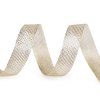 Dekoratives Netzband mit Lurex Breite 15 mm (Varianta 1 Silber, Balení 5 m)