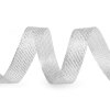 Dekoratives Netzband mit Lurex Breite 15 mm (Varianta 1 Silber, Balení 5 m)