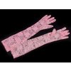 Spitzen Handschuhe lang (Varianta 1 milchfarbig, Balení 1 Paar)