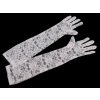 Spitzen Handschuhe lang (Varianta 1 milchfarbig, Balení 1 Paar)