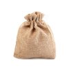 Geschenksäckchen 10x12 cm Jute-Imitat (Varianta 2 dunkelbraun, Balení 10 Stück)