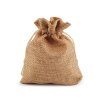 Geschenksäckchen 10x12 cm Jute-Imitat (Varianta 2 dunkelbraun, Balení 10 Stück)