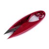 Fadenschere / Fadentrenner PIN sehr scharf mit Ersatzklingen Länge 11 cm (Varianta dunkelrot, Balení 1 Karte)