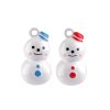 Schellen/Glocken Schneemann (Varianta 2 weiß blau, Balení 2 Stück)