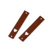 Lederetikett Herz 12 x 70 mm (Varianta 2 Naturfarbe, Balení 1 Stück)