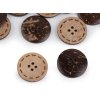 Knopf Kokosnuss doppelseitig, Größe 24", 28", 36", 40", 48" (Varianta 1 (24") Naturfarbe, Balení 5 Stück)