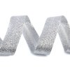 Schrägband Breite 20 mm mit Lurex gefalzt (Varianta 1 Silber, Balení 1 m)
