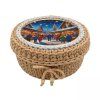 Gehäkelter Korb mit Deckel - Weihnachtsmarkt