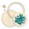Korb-Set 13 cm mit Ring und Deckel – Türkisfarbene Blüte