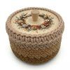 Korb 18 cm mit Ring und Deckel – Boho-Kranz