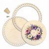 Korb-Set 21 cm mit Ring und Deckel – Bunter Kranz