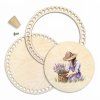 Korb-Set 21 cm mit Ring und Deckel – Lavendelernte