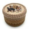Korb 21 cm mit Ring und Deckel – Zwei Biewer Terrier