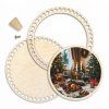 Korb-Set 23 cm mit Ring und Deckel – Weihnachtstafel