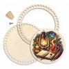 Korb-Set 25 cm mit Ring und Deckel – Weihnachtliches Stillleben