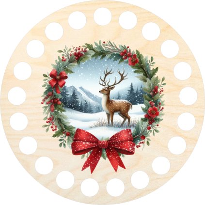 Věnec s jelenem