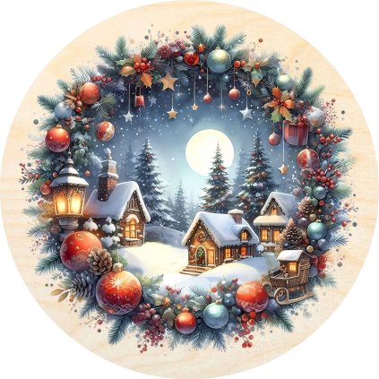 Vánoce 18 cm na knopku