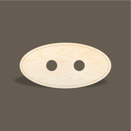 1407 1 ovalny knoflik