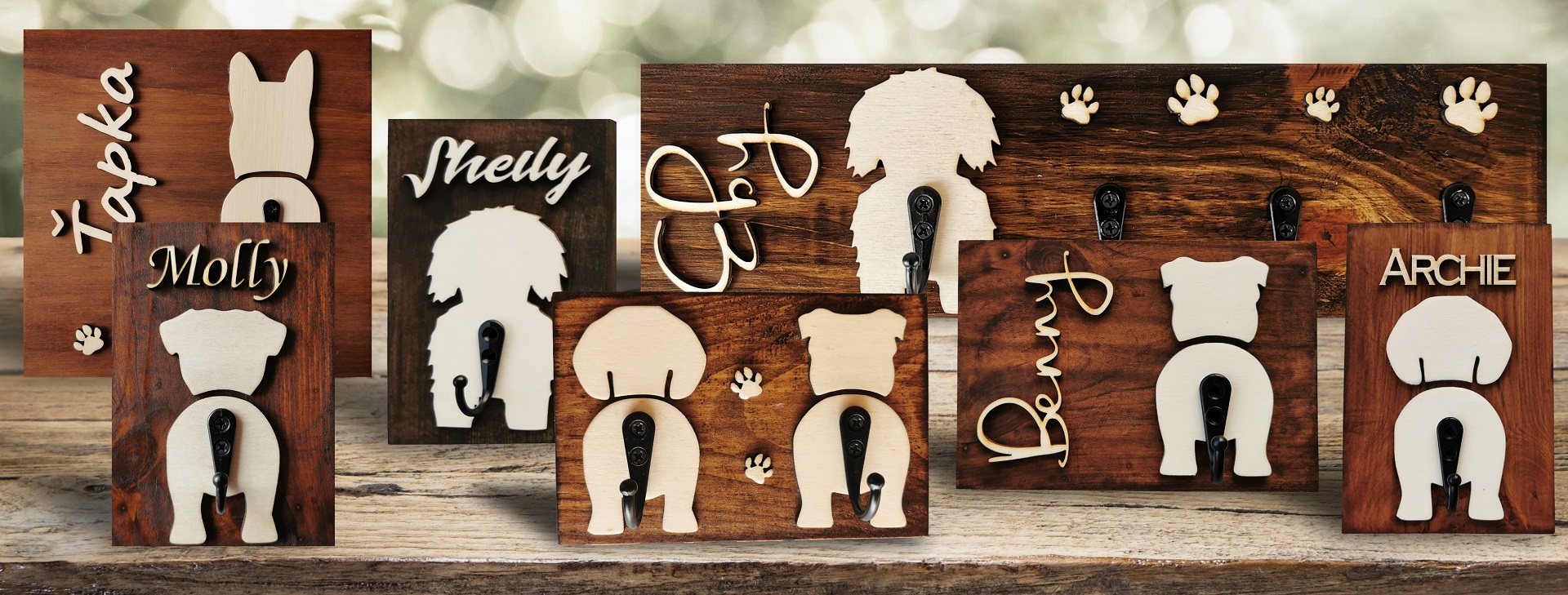 Vešiaky na vodítka pre domácich miláčikov