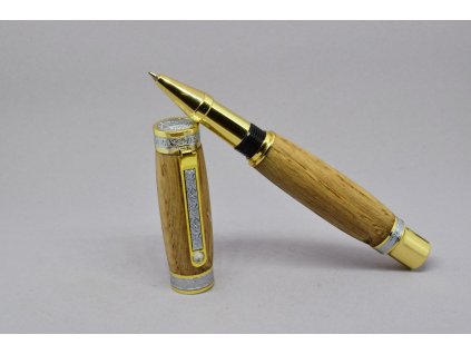 Dřevěné kuličkové pero - dub 01