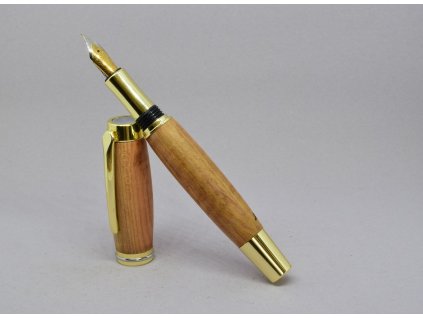 Dřevěné plnící pero - švestka 07