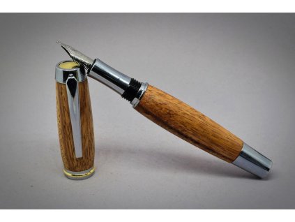 Dřevěné plnící pero -  Zebrano 01