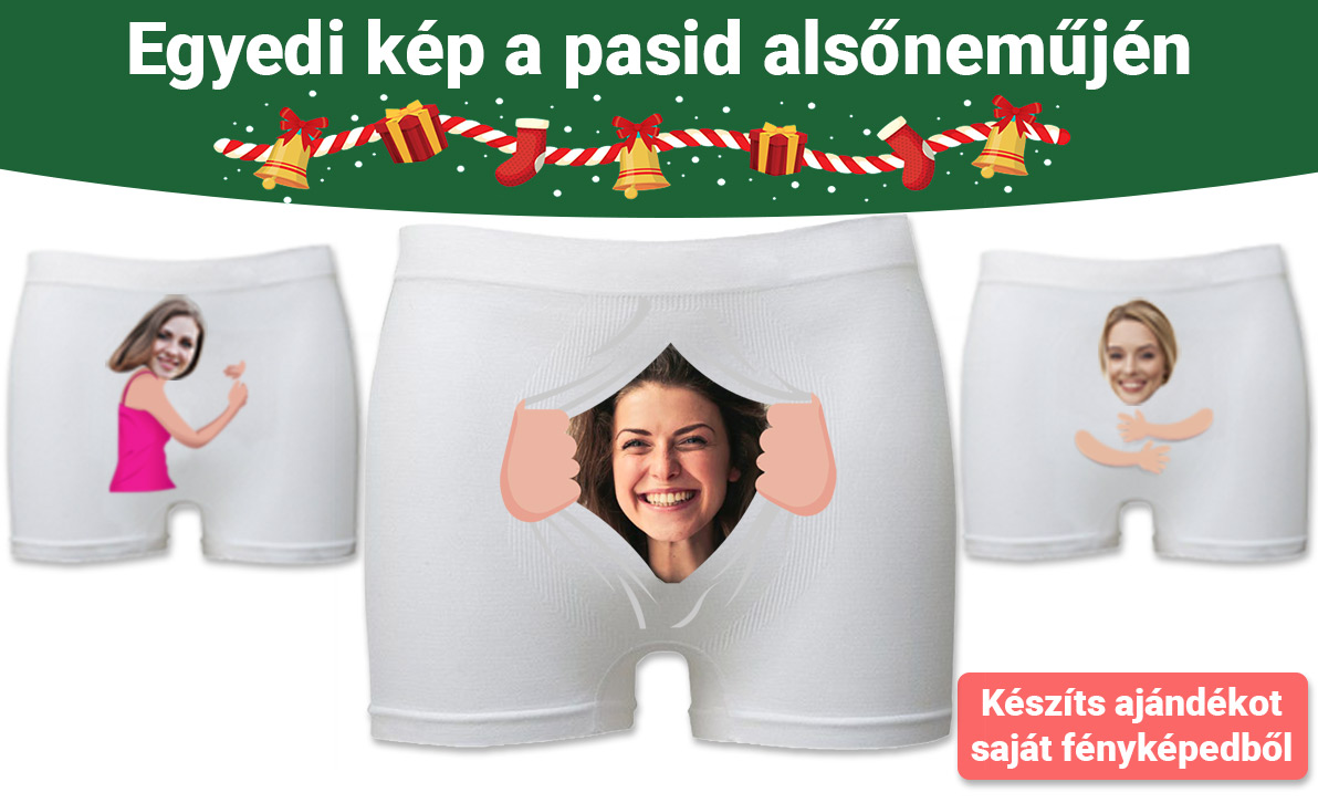 Egyedi kép a pasid alsőneműjén