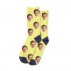 ponožky s vlastní fotkou žluté