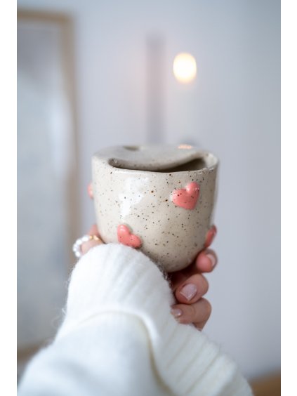 KeepCup plný lásky z tečkované hlíny, 260 ml