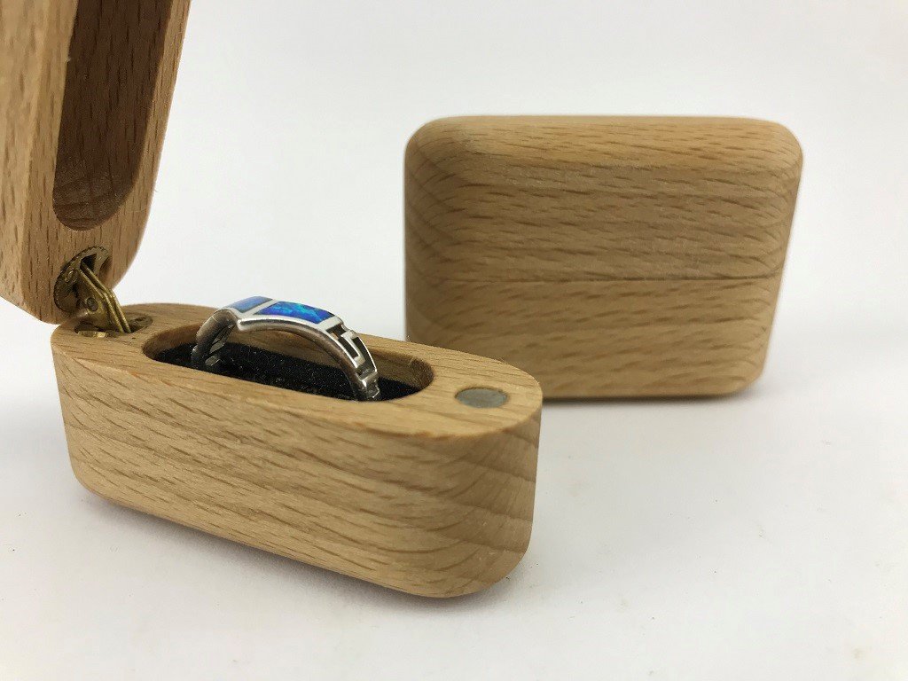 drevená krabička na prsteň Mimic | Wook