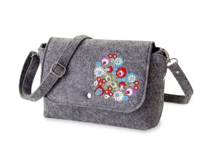 filcová kabelka přes rameno