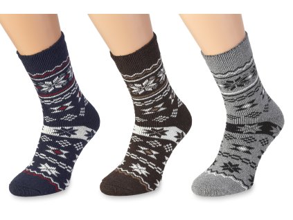 sada ponožek s norskými motivy