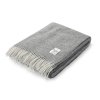 Vlněný pléd s třásněmi, šedý 1