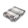 Vlněný pléd, kostkovaný červenošedý 155x200 cm (5)