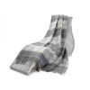 Vlněný pléd, kostkovaný šedý 155x200 cm (5)