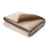 Oboustranná přikrývka s výplní, camel 220x200 cm (3)
