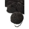 Vlněná příze dvojitá, černá