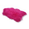 sytě růžová ovčí kožešina