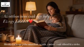 Esték, amikor lelassul a világ. Egy könyv. Tea. Csend. És egy puha takaró, amibe együtt belemerülhetünk. Bordázott...