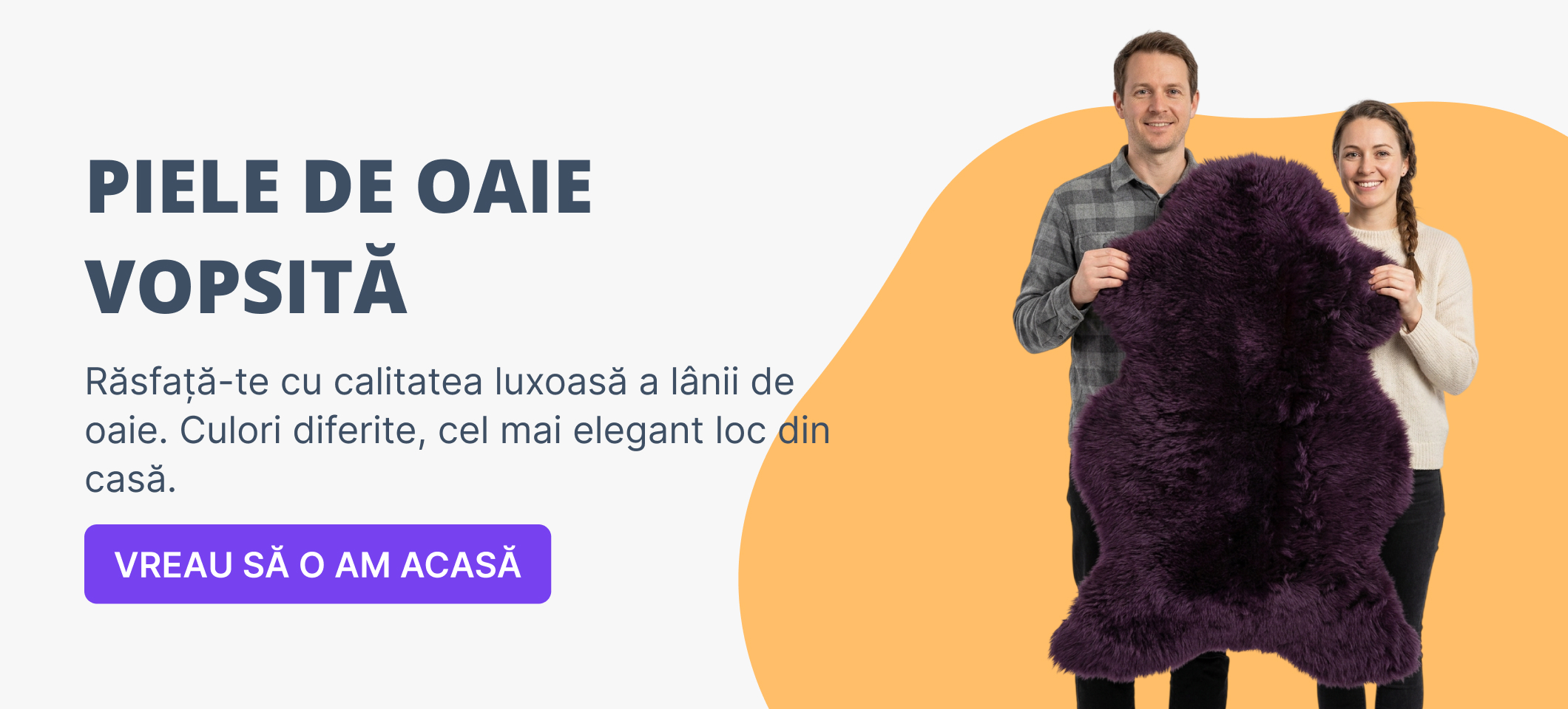 Piei de oaie vopsite