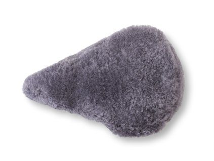 podsedák na kolo kůže šedý