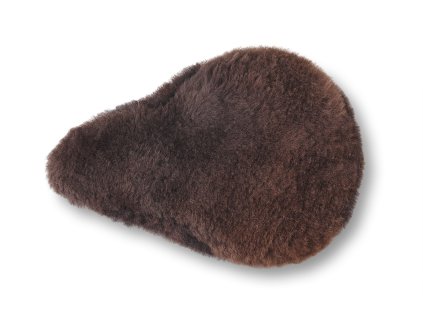 podsedák na kolo kůže hnědý (2)