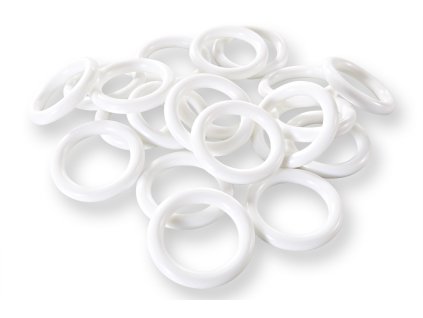 kroužky bílé
