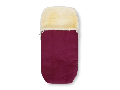 Zimní fusak do kočárku s kožešinou, fialový 1