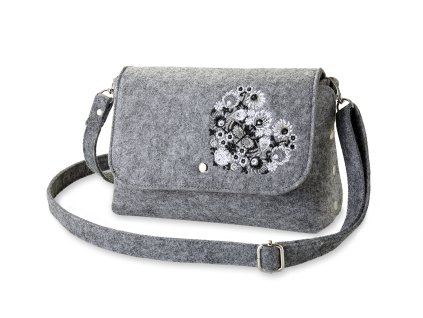 filcová kabelka přes rameno