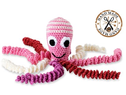 chobotnicka hackovana, ruzova hlavicka