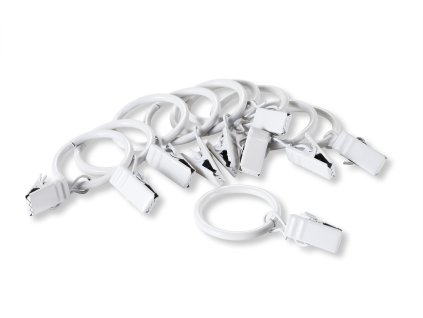 žabky, kroužky kovové, bílé