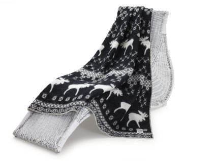 vlněná deka sob černobílý 1