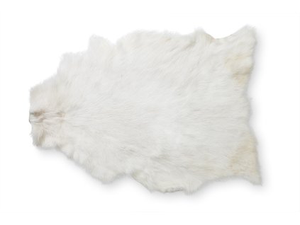 Dekorativní kůže koza, bílá