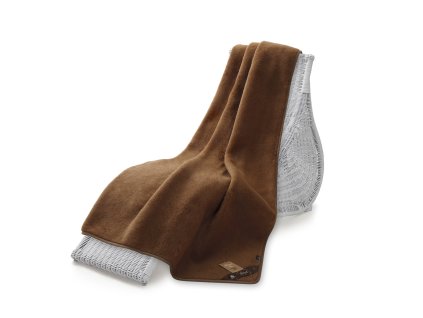 Jednostranná deka, camel 140x200 cm, hnědá (5)